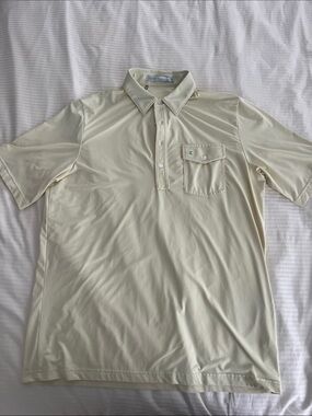 Criquet Light Cream Polo with Chest Pocket
